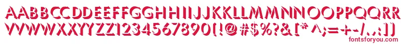 Umbles-fontti – punaiset fontit valkoisella taustalla