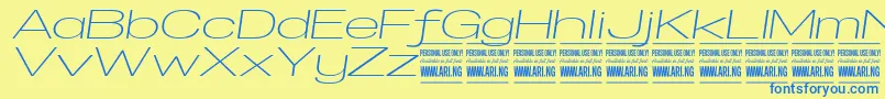 fuente SpecifypersonalExexplightitalic – Fuentes Azules Sobre Fondo Amarillo