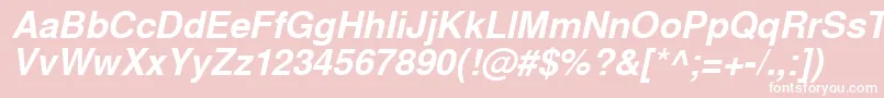 WestsanssskBolditalic Font – White Fonts on Pink Background