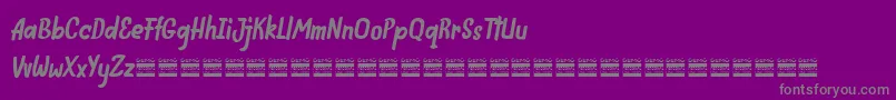 IndiefestDemo Font – Gray Fonts on Purple Background