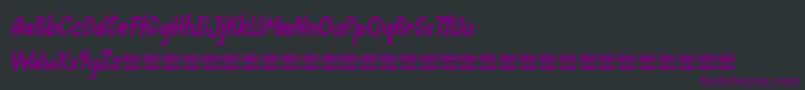 Шрифт IndiefestDemo – фиолетовые шрифты на чёрном фоне