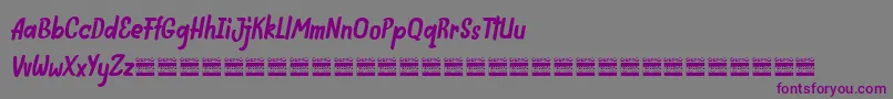 IndiefestDemo Font – Purple Fonts on Gray Background