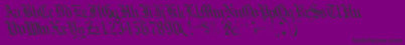 フォントBoobshelltext125RegularTtcon – 紫の背景に黒い文字