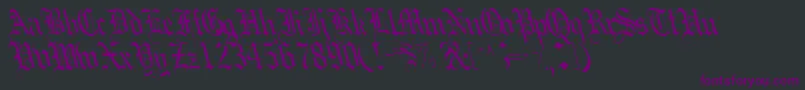 Boobshelltext125RegularTtcon Font – Purple Fonts on Black Background