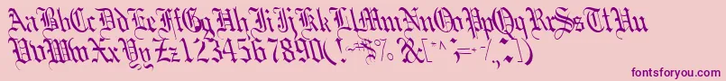 Boobshelltext125RegularTtcon Font – Purple Fonts on Pink Background