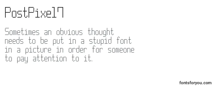 Review of the PostPixel7 Font