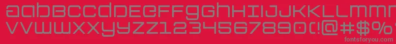 Colonymarines Font – Gray Fonts on Red Background