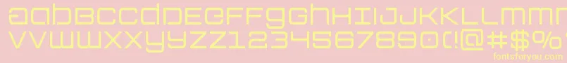 Colonymarines Font – Yellow Fonts on Pink Background