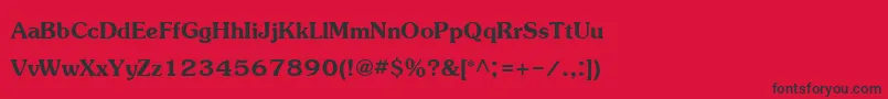 JasmineupcBold Font – Black Fonts on Red Background