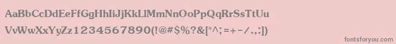 JasmineupcBold Font – Gray Fonts on Pink Background