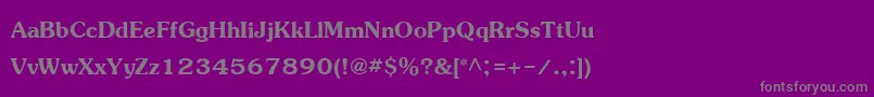 JasmineupcBold-fontti – harmaat kirjasimet violetilla taustalla