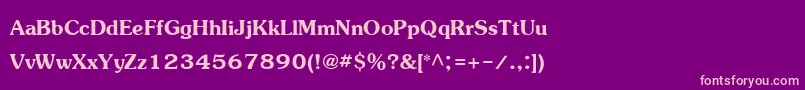 JasmineupcBold Font – Pink Fonts on Purple Background