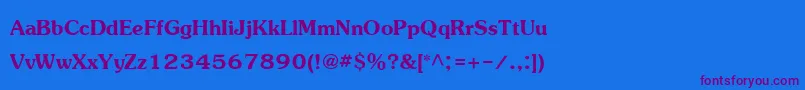 Шрифт JasmineupcBold – фиолетовые шрифты на синем фоне