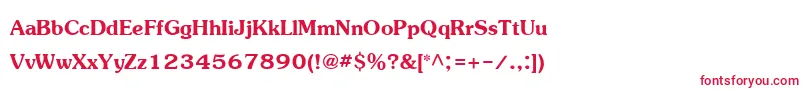 JasmineupcBold-fontti – punaiset fontit valkoisella taustalla