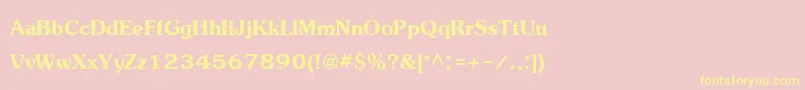 Шрифт JasmineupcBold – жёлтые шрифты на розовом фоне