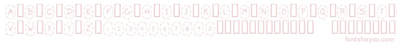 KrClover Font – Pink Fonts on White Background