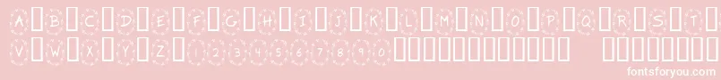 KrClover Font – White Fonts on Pink Background