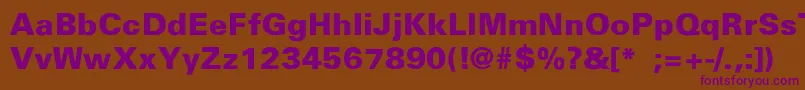 InsularBlackThin Font – Purple Fonts on Brown Background