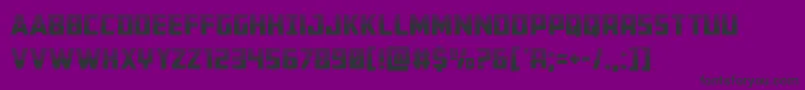 Buchananhalf Font – Black Fonts on Purple Background