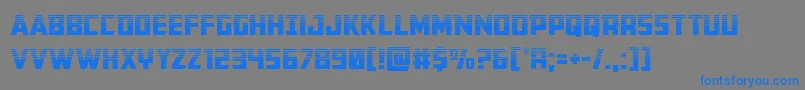 Buchananhalf Font – Blue Fonts on Gray Background