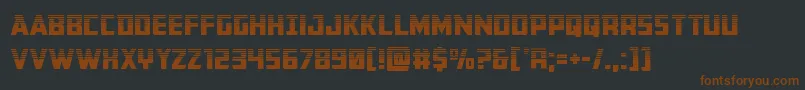Шрифт Buchananhalf – коричневые шрифты на чёрном фоне