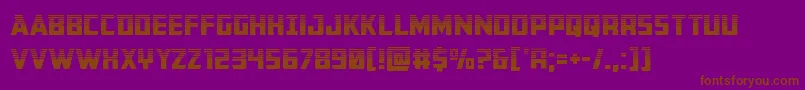 Шрифт Buchananhalf – коричневые шрифты на фиолетовом фоне