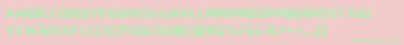 Buchananhalf Font – Green Fonts on Pink Background