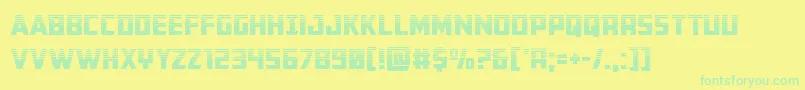 Buchananhalf Font – Green Fonts on Yellow Background