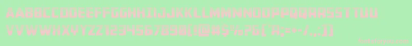 Buchananhalf Font – Pink Fonts on Green Background