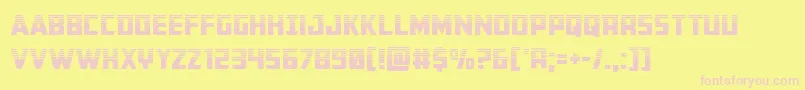 Buchananhalf Font – Pink Fonts on Yellow Background
