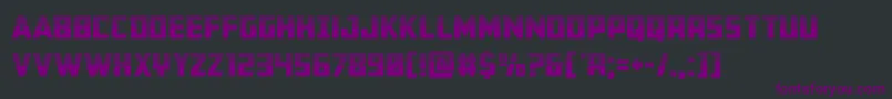 Шрифт Buchananhalf – фиолетовые шрифты на чёрном фоне