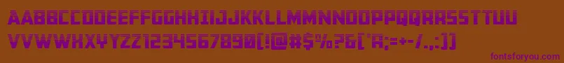 Шрифт Buchananhalf – фиолетовые шрифты на коричневом фоне