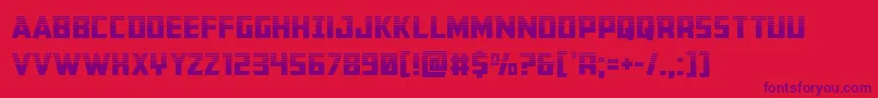 Buchananhalf Font – Purple Fonts on Red Background