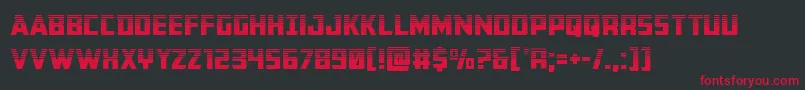 Buchananhalf Font – Red Fonts on Black Background