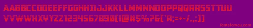 Buchananhalf Font – Red Fonts on Purple Background