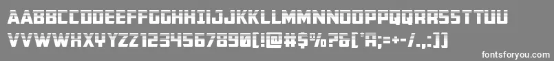 Buchananhalf Font – White Fonts on Gray Background