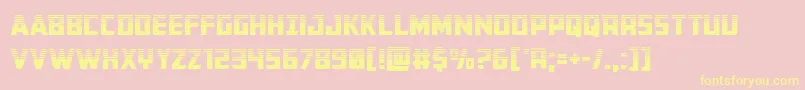 Buchananhalf Font – Yellow Fonts on Pink Background
