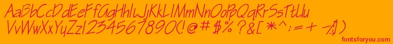 Подробнее о шрифте GasparillasskBolditalic Шрифт GasparillasskBolditalic – красные шрифты на оранжевом фоне