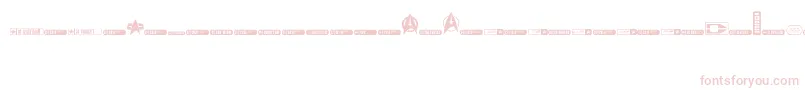 Dingtrek Font – Pink Fonts on White Background