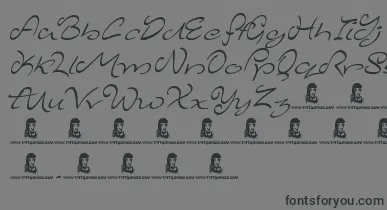 MajesticMansion font – Black Fonts On Gray Background