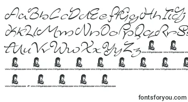 MajesticMansion font – Black Fonts On White Background