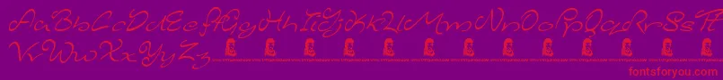 fuente MajesticMansion – Fuentes Rojas Sobre Fondo Morado