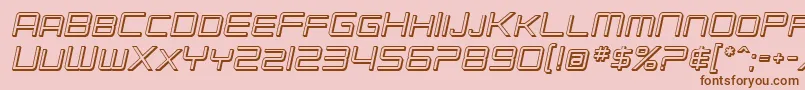 SfChromium24ScOblique Font – Brown Fonts on Pink Background