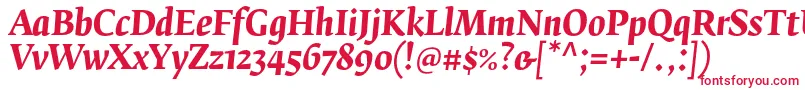 FedraserifbproBolditalic Font – Red Fonts