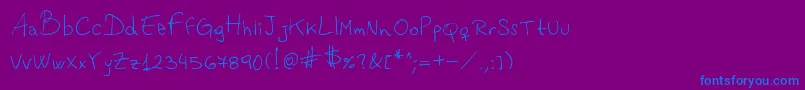 Vastorga Font – Blue Fonts on Purple Background