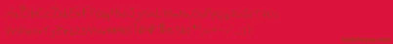 Vastorga Font – Brown Fonts on Red Background