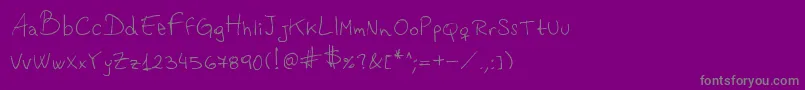 Vastorga Font – Gray Fonts on Purple Background