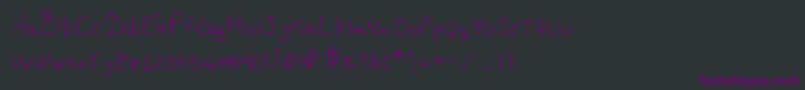 Vastorga-Schriftart – Violette Schriften auf schwarzem Hintergrund