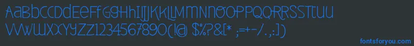 FontPlaceNewYearCollectionРћР±С‹С‡РЅС‹Р№ Font – Blue Fonts on Black Background