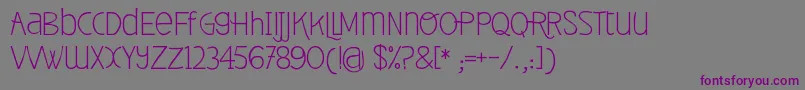 Más sobre la fuente FontPlaceNewYearCollectionОбычный fuente FontPlaceNewYearCollectionОбычный – Fuentes Moradas Sobre Fondo Gris